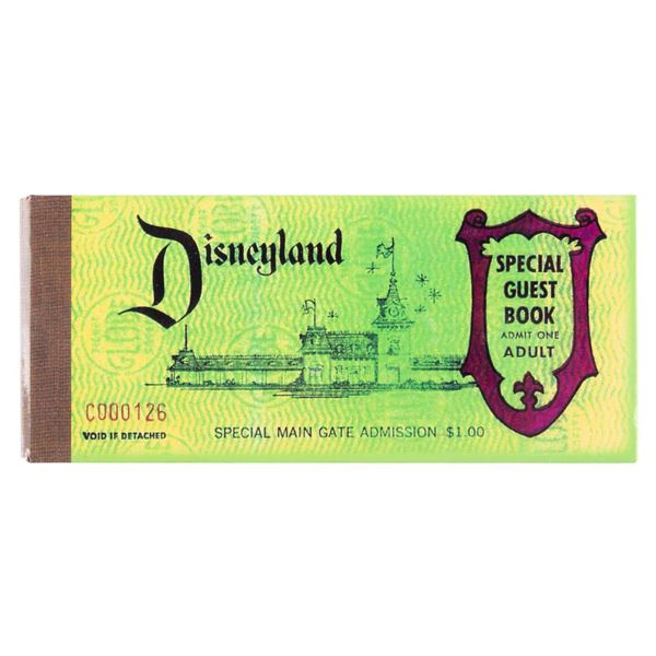 A Limited Edition Disneyland Ticket Book Pin Set.