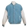 Image 1 : A "Disney Legal" Denim Letterman Jacket.