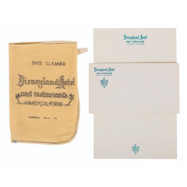 Disneyland Hotel Stationery & Shoe Cleaner.