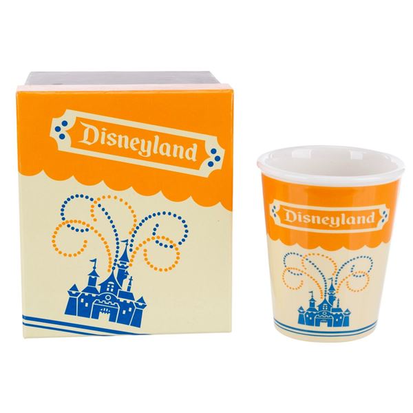 A Retro Disneyland Ceramic Cup with Box.