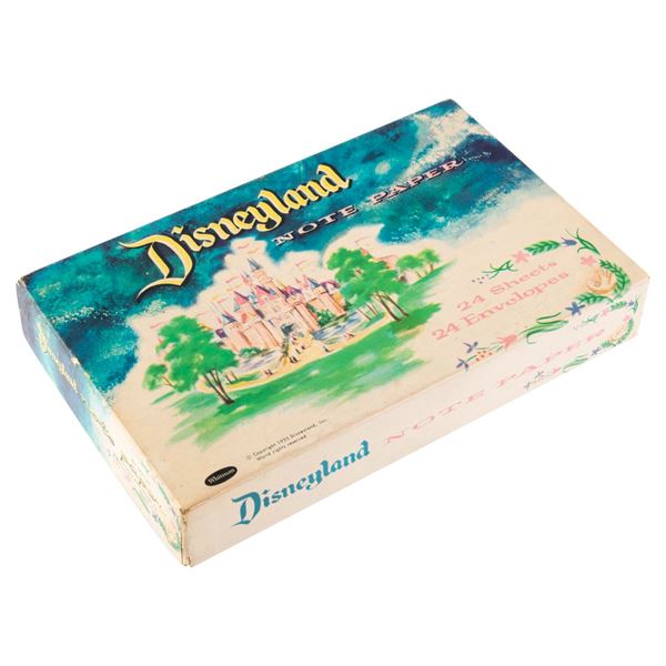 Rare Early Disneyland Note Paper in Box.
