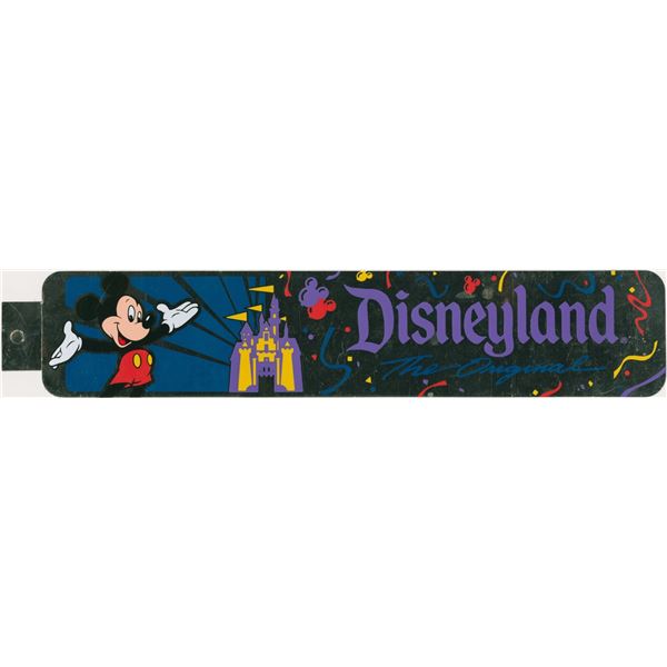 A 1990s Disneyland Foil Bumper Sticker.