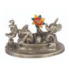 Image 1 : An It's a Small World Mickey Pewter Figure with Pin.