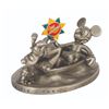 Image 3 : An It's a Small World Mickey Pewter Figure with Pin.