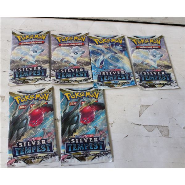 LOT OF 6 POKEMON BOOSTER PACKS