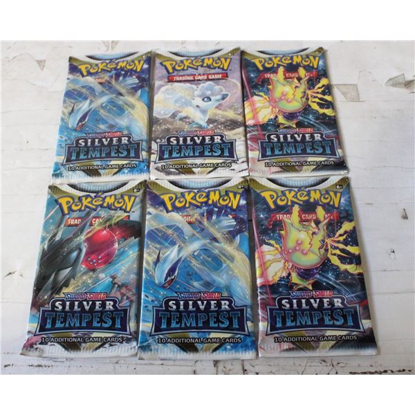 LOT OF 6 POKEMON BOOSTER PACKS
