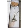 Image 1 : BRONZE CELTIC TRIQUETRA NECKLACE AND EARING SET