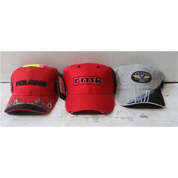 SET OF 3 NEW HATS POLARIS