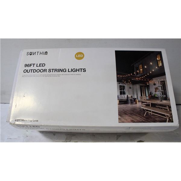 NEW 96FT OUTDOOR STRING LIGHTS 32 LEDS