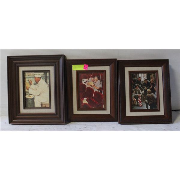 4 FRAMED NORMAN ROCKWELL PICTURES