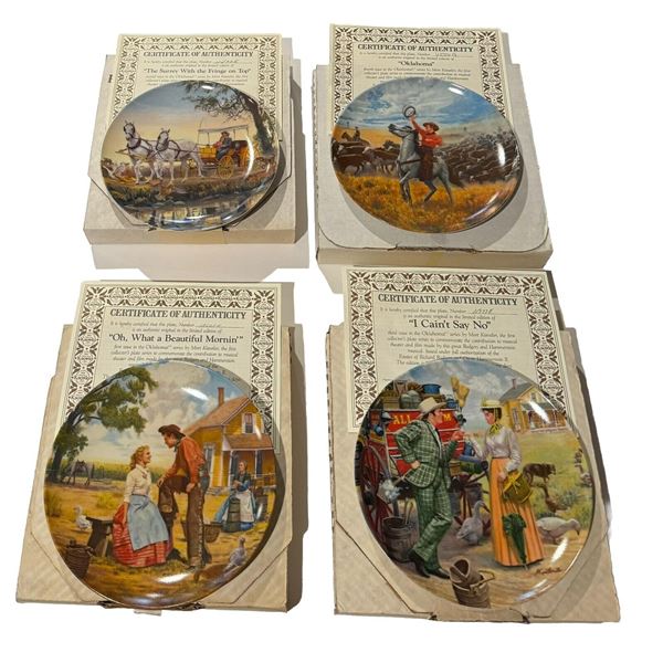 OKLAHOMA COLLECTOR PLATES COMPLETE SET OF 4