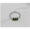 Image 1 : #16-GREEN GROME DIOPSIDE GEMSTONE RING SIZE 6.75