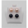 Image 1 : #66-NATURAL AKUYA PEARL EARRINGS 2 SET