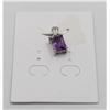 Image 1 : #32-PURPLE AMETHYST GEMSTONE PENDANT