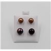 Image 1 : #58-NATURAL AKUYA PEARL EARRINGS 2 SET
