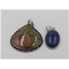 Image 1 : #87-NATURAL UNIKAI & LAPIZ LAZULI  PENDANT