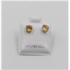 Image 1 : #07-YELLOW CITRINE GEMSTONE EARRINGS