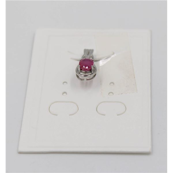 #33-RED RUBY GEMSTONE PENDANT
