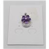 Image 1 : #29-PURPLE AMETHYST GEMSTONE PENDANT