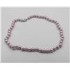 Image 1 : #54-SEA SHELL PEARL NECKLACE 18"/8MM