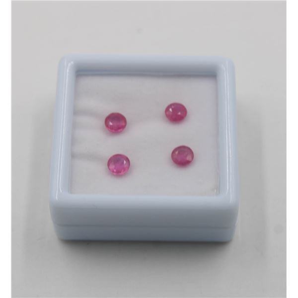 #75-HEATED RED RUBY GEMSTONES 3.25 CT