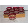 FLAT OF 8 KINGS CROWN RUBY FLASHED