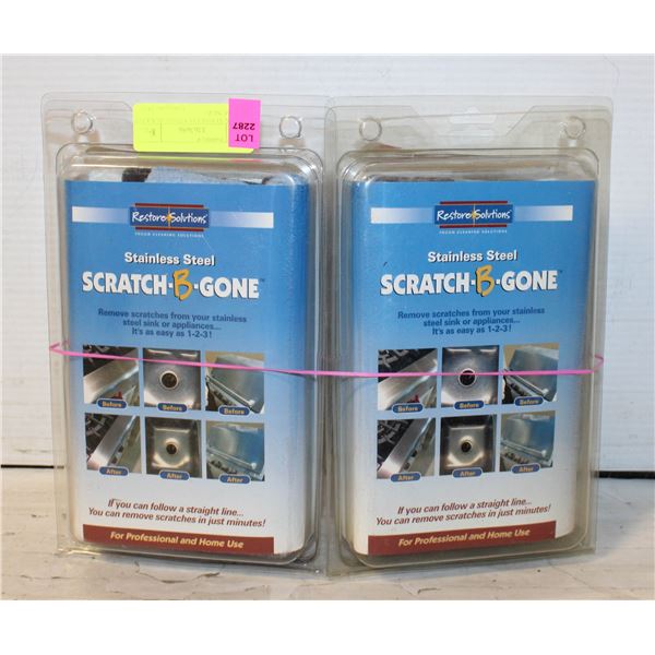 2 PACK STAINLESS STEELL SCRATCH B GONE NEW
