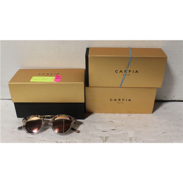 3 PAIRS OF CARFIA SUNGLASSES