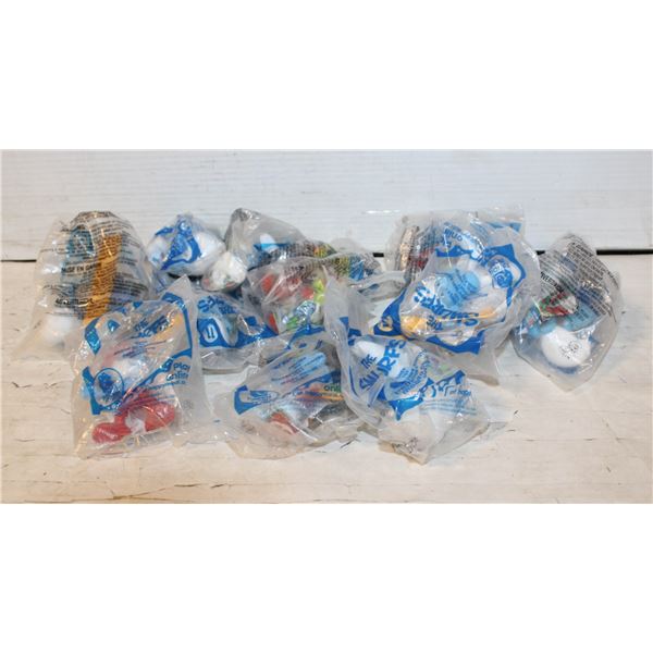 12 HAPPY MEAL SMURFS