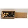 Image 1 : VINTAGE BOX OF WOODEN CHESS PIECES