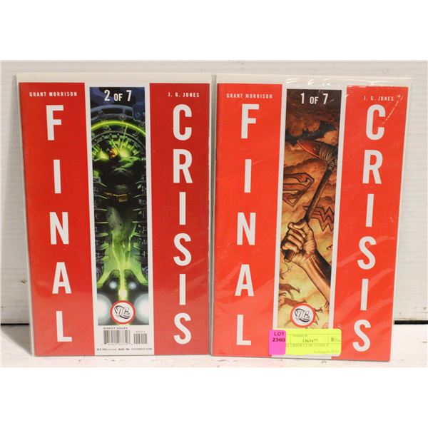 FINAL CRISIS 1,2 DC COMICS