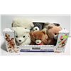 Image 1 : BOX OF 6 TEDDY BEARS