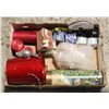 Image 1 : FLAT OF CHRISTMAS ITEMS INCL. CANDLES,