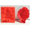 Image 1 : VINTAGE JELLO MOLDS. CHRISTMAS TREE AND SANTA