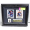 Image 1 : FRAMED JORDAN EBERLE WITH TWO HOCKEY CARDS & PIN