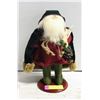 Image 1 : VINTAGE SANTA WITH VELVET CAPE, 11"
