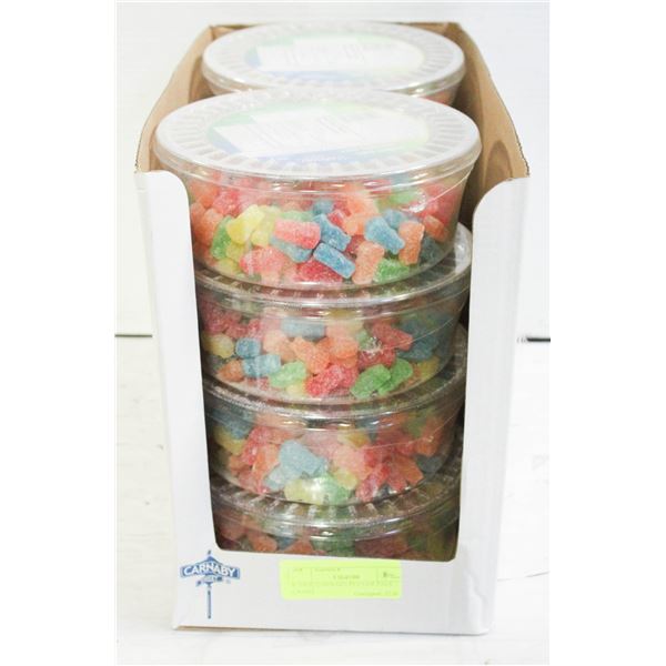 BOX OF 8 CONTAINERS OF CANDY PUCKER PALS, 500G