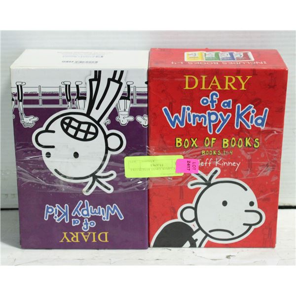 TWO SETS OF DIARY WIMPY KID