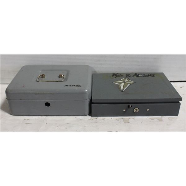 2 CASH BOXES