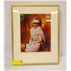 Image 1 : FRAMED PICTURE TENNIS PLAYER 15" X 12"