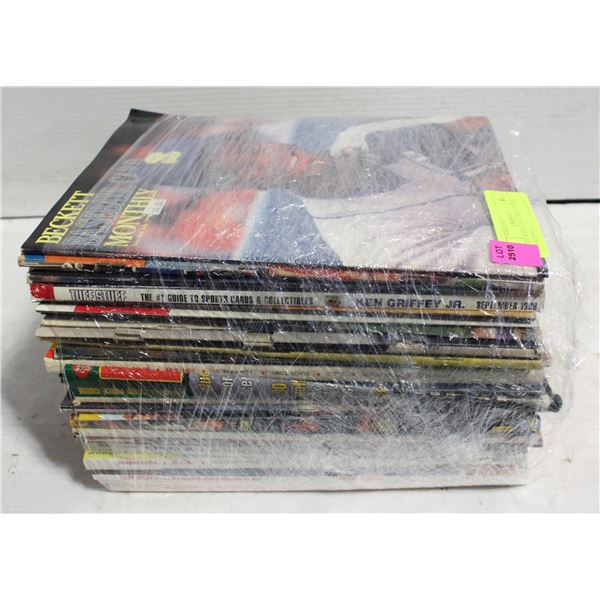 LOT OF BASEBALL PRICE GUIDE MAGAZINES
