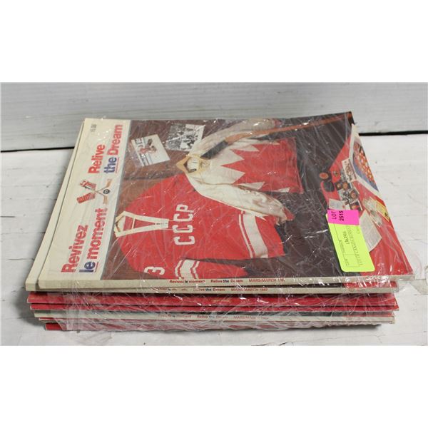 LOT OF CANADA RUSSIA PROGRAMS