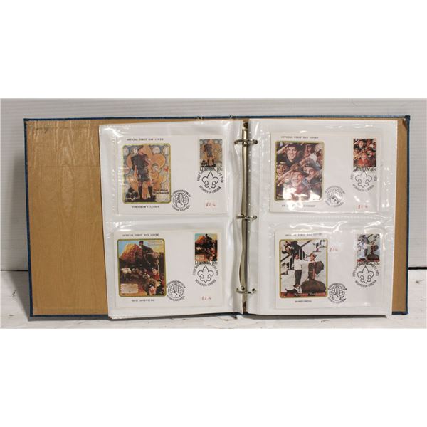 NORMAN ROCKWELL BOYSCOUT FIRST DAY STAMPS