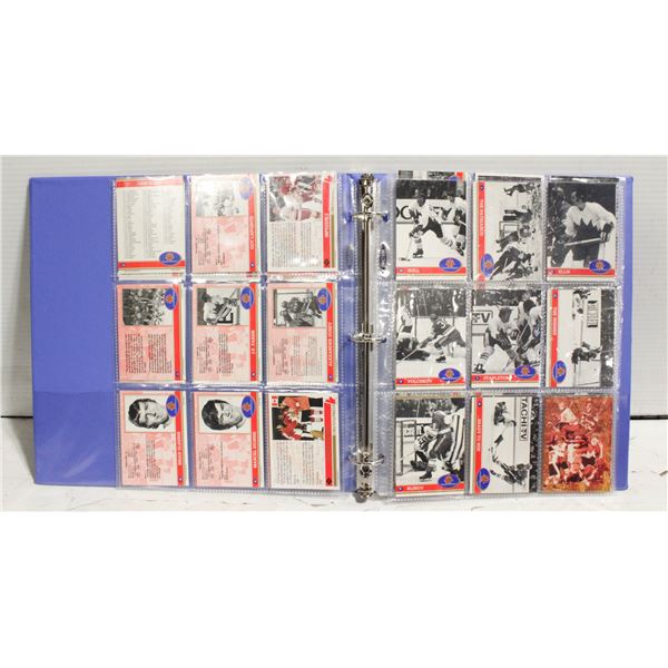 BINDER 100+ ASSORTED HOCKEY CARDS