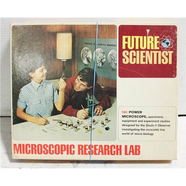 VINTAGE FUTURE SCIENTIST POWER MICROSCOPE