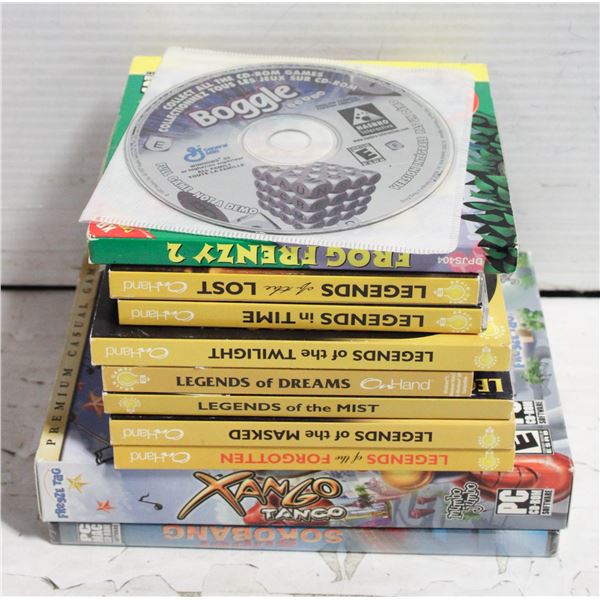 BOX OF PC GAMES INCLUDING HIDDEN