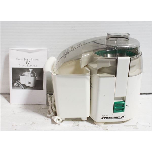 ELECTRIC JUICEMAN JC JUICER WITH RECIPE BOOKLET