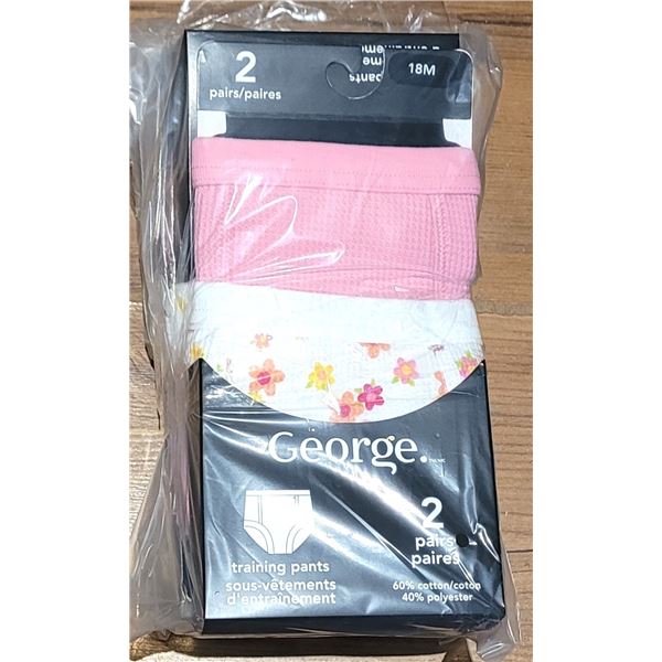 1) LOT OF 3 PACKAGES OF 2 PAIRS EACH OF 18 MONTHS