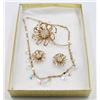 Image 1 : SARAH COVENTRY "ALLUSION SET" AB BROOCH&EARRINGS