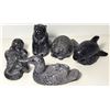 Image 1 : 5) LOT OF 5 WOLF ORIGINALS SCULPTURES INCLUDING: